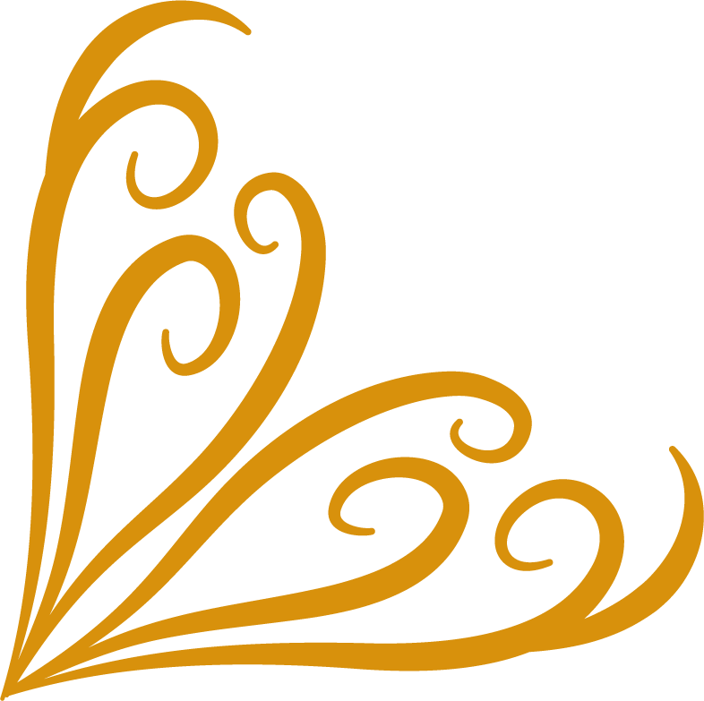 elegant gold corners ornament with swirling motifs for luxurious invitations or décor
