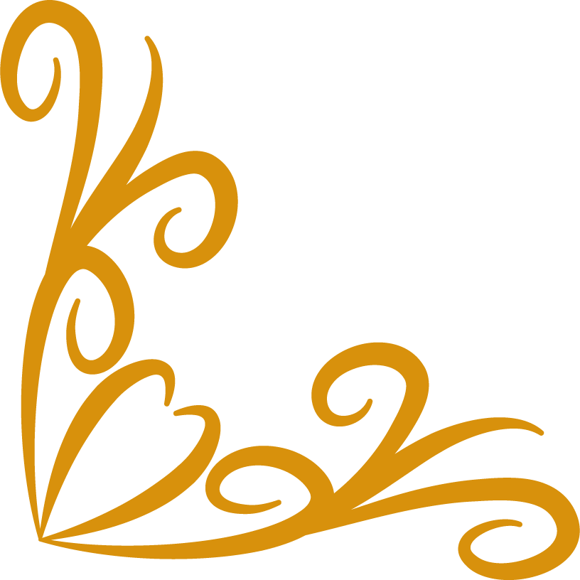 gold corners ornament for elegant framing in invitations and decorative projects