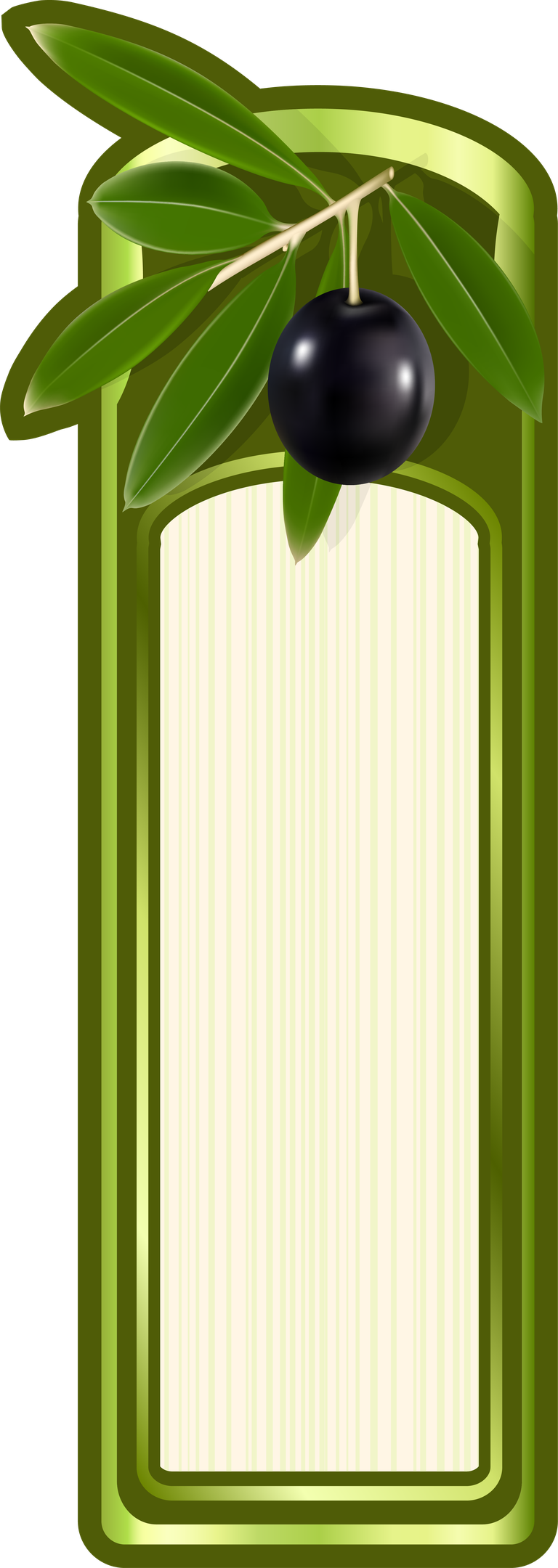 olive oil label stickers vector with elegant olive branch design for culinary branding