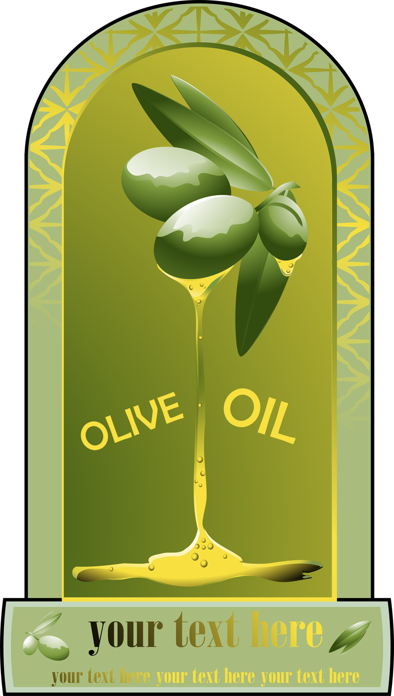 olive oil label stickers vector with sleek design and customizable text for elegant packaging