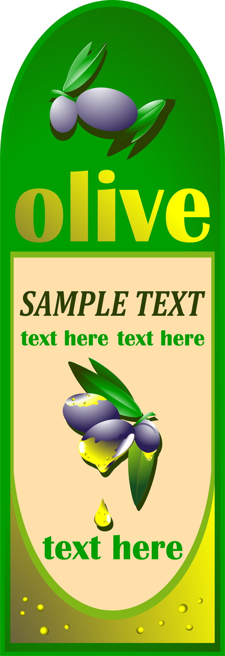 olive oil label stickers vector with vibrant colors for gourmet packaging and branding