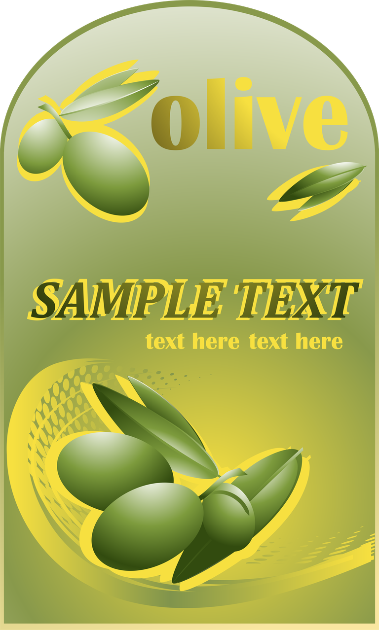 olive oil label stickers vector with fresh green olives for premium packaging design