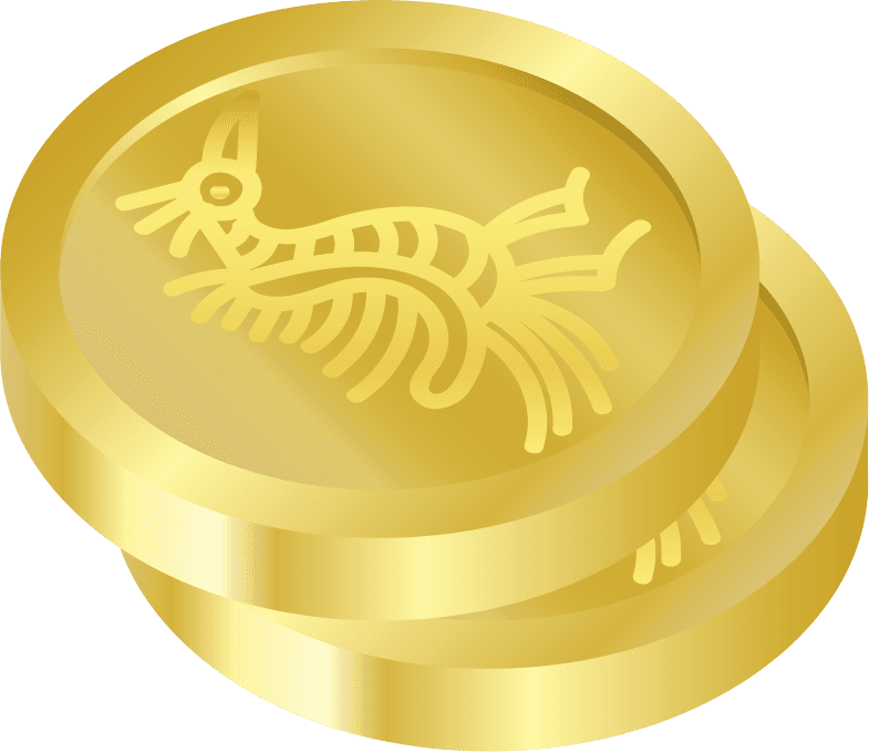 quetzalcoatl icons vector featuring golden coins with intricate designs for cultural themes