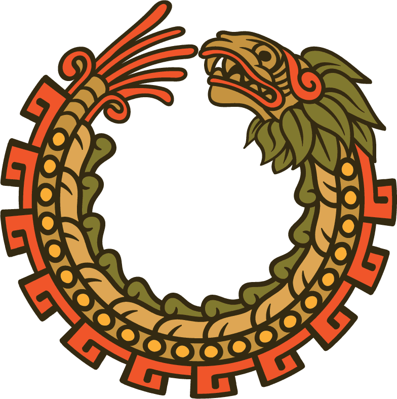 quetzalcoatl vector art featuring an ancient serpent design with intricate details for modern projects
