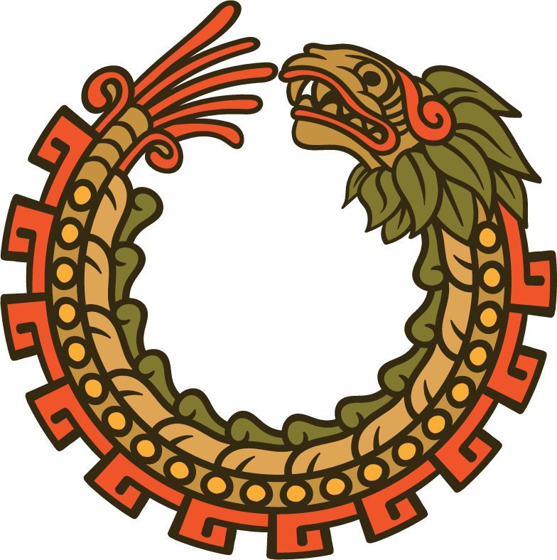 quetzalcoatl vector art featuring an ancient serpent design with intricate details for modern projects