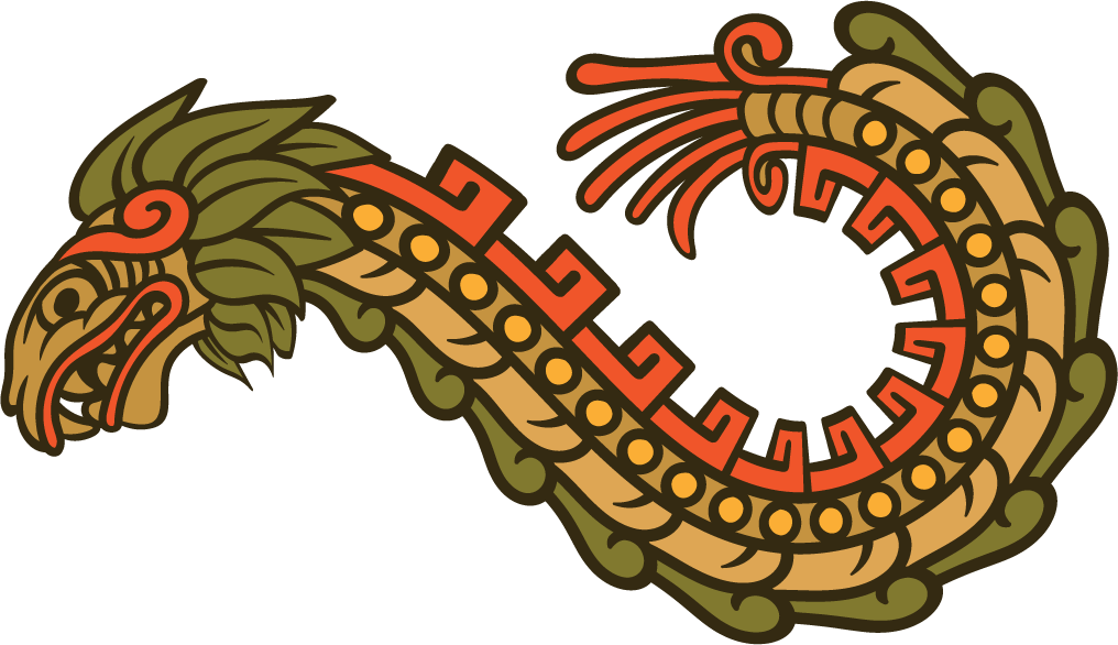 quetzalcoatl vector illustration showcasing ancient iconography and vibrant colors for cultural art