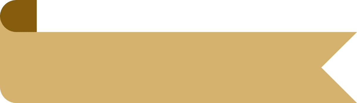 ribbon in various styles in golden