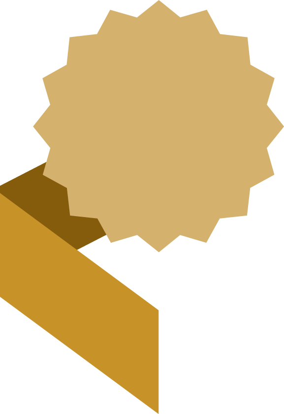 ribbon in various styles in golden