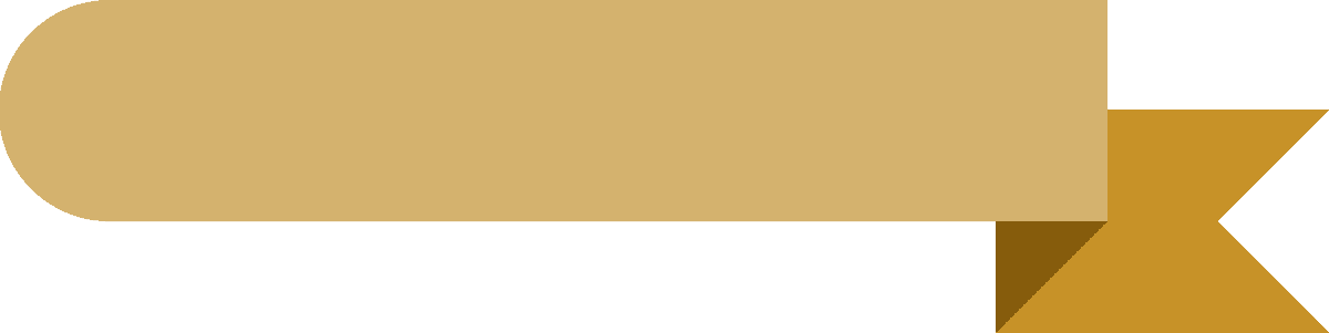 ribbon in various styles in golden