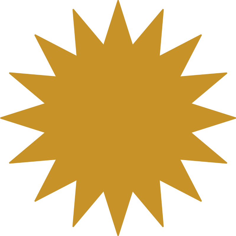 ribbon in various styles in golden