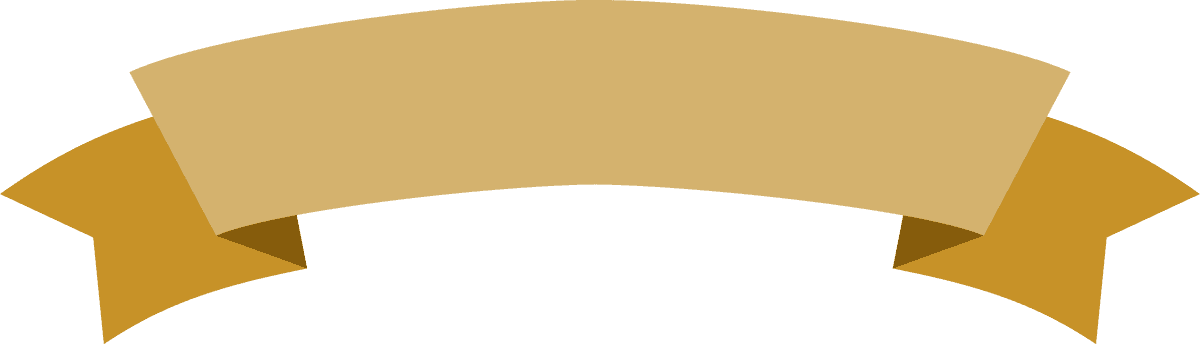 ribbon in various styles in golden