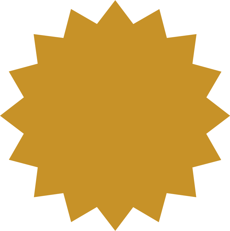 ribbon in various styles in golden