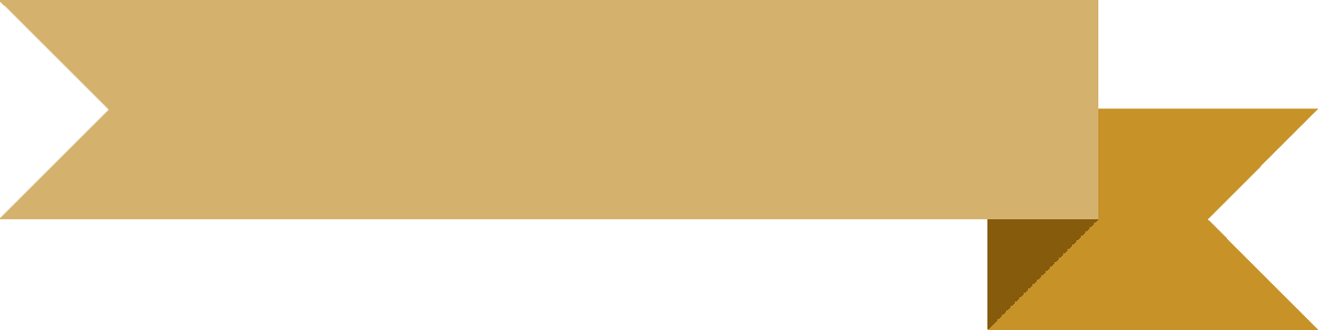 ribbon in various styles in golden