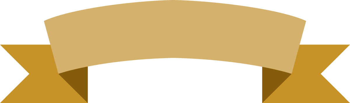 ribbon in various styles in golden