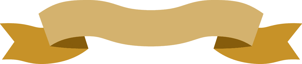 ribbon in various styles in golden