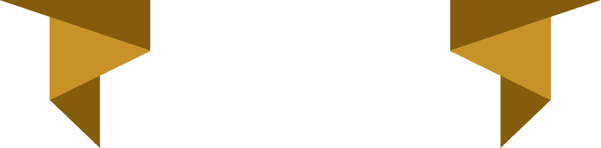 ribbon in various styles in golden