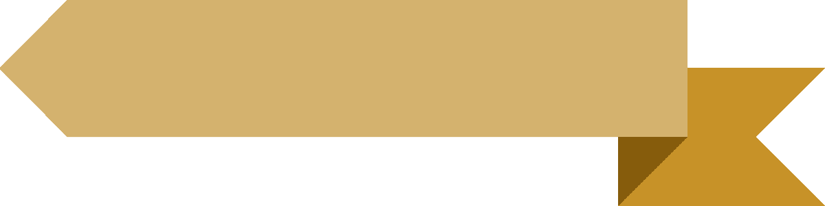 ribbon in various styles in golden
