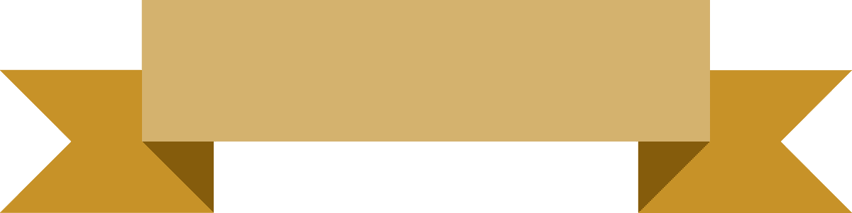 ribbon in various styles in golden