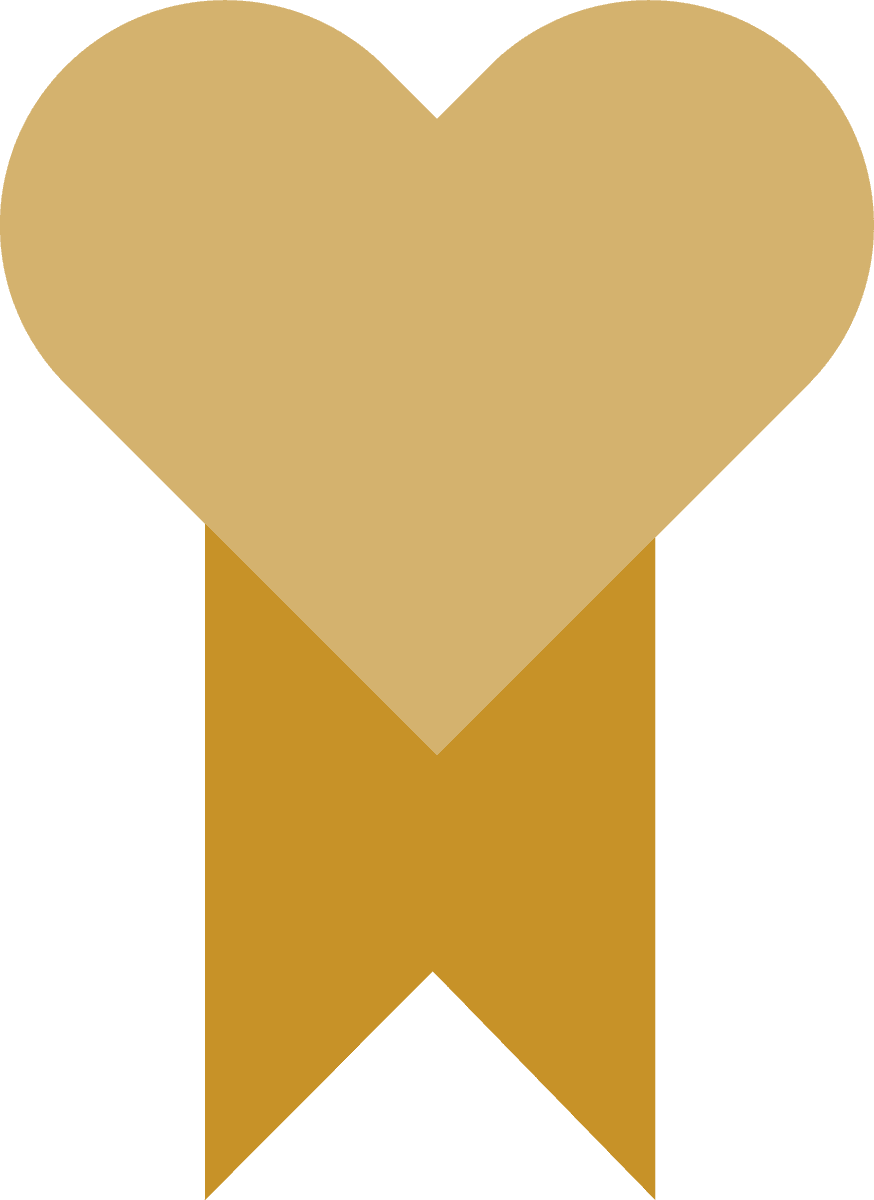 ribbon in various styles in golden
