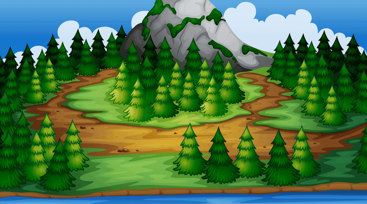 serene landscape scenes with lush greenery and majestic mountain for nature-inspired projects