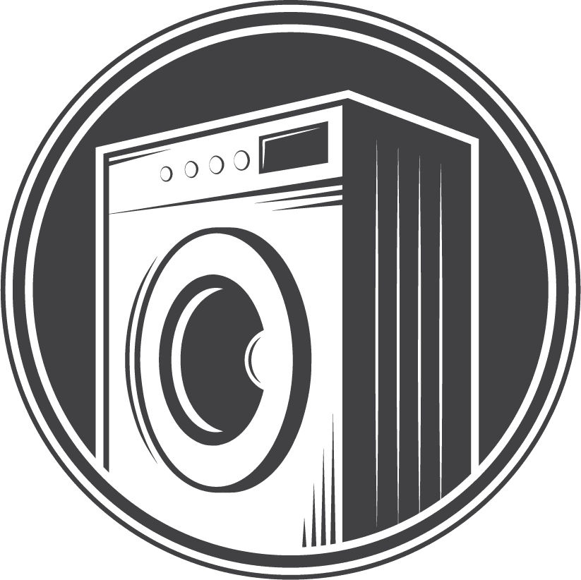 set vintage laundry emblems labels designed elements
