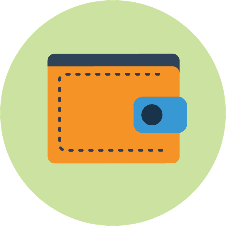 set web technology development icons for modern finance applications and digital wallets