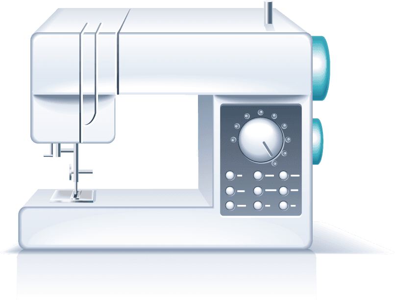 sewing machine appliances icons vector for quilting crafting enthusiasts and beginners