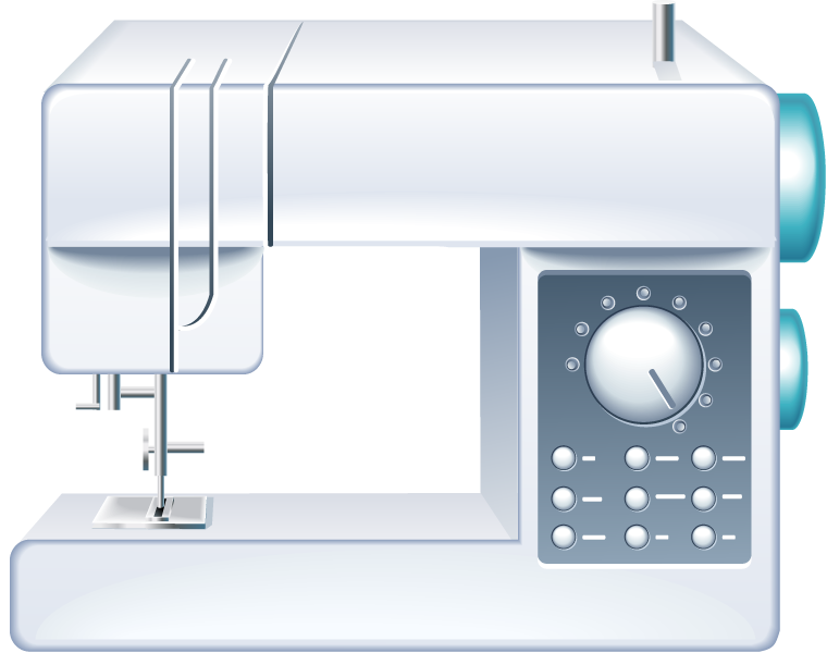 sewing machine household appliances icons for crafting and domestic use