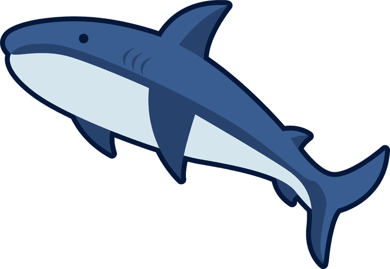 shark cute shark cartoons that include great white shark vectors