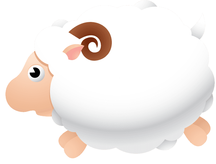 sheep animal characters vectors