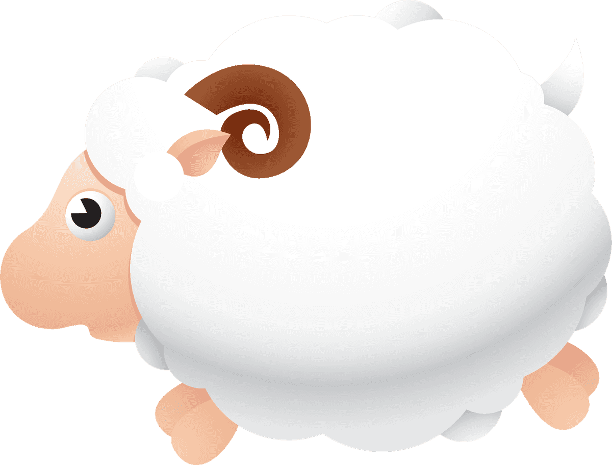 sheep animal characters vectors