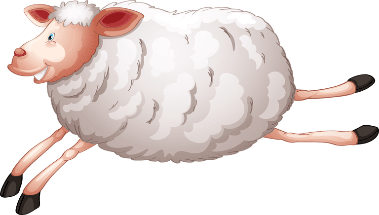 sheep animal collection cartoon vector