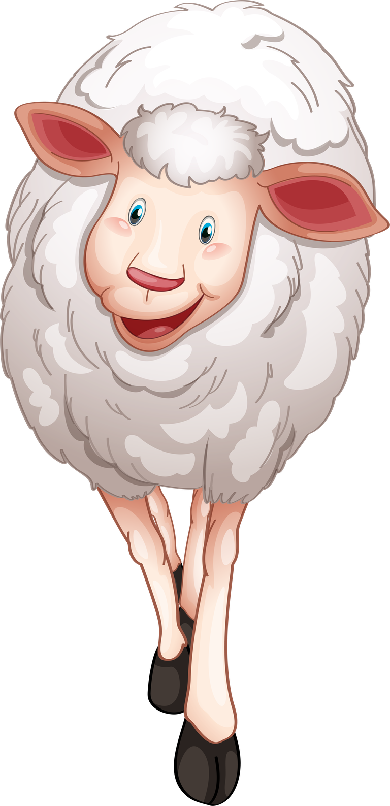 sheep animal collection cartoon vector