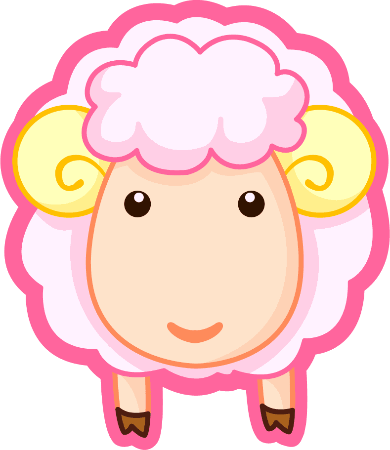 cute anthropomorphic sheep zodiac qvector with adorable features for playful designs