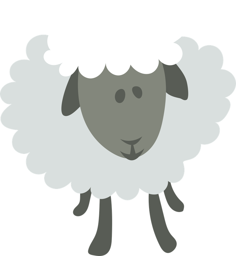 playful sheep type cartoon sheep vector for kids' educational materials and decor