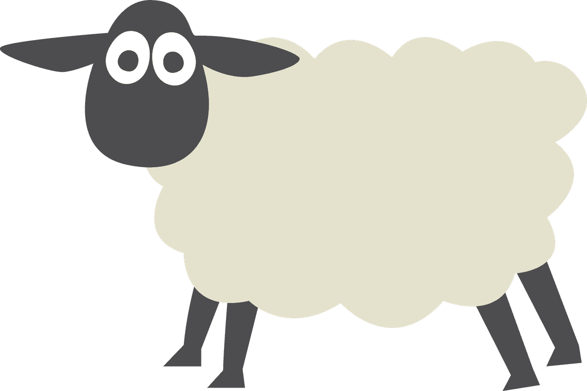 playful sheep type cartoon sheep vector illustration perfect for children's projects