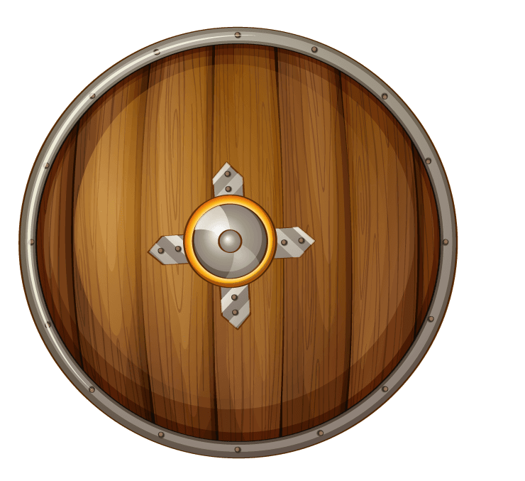 shield set medieval character