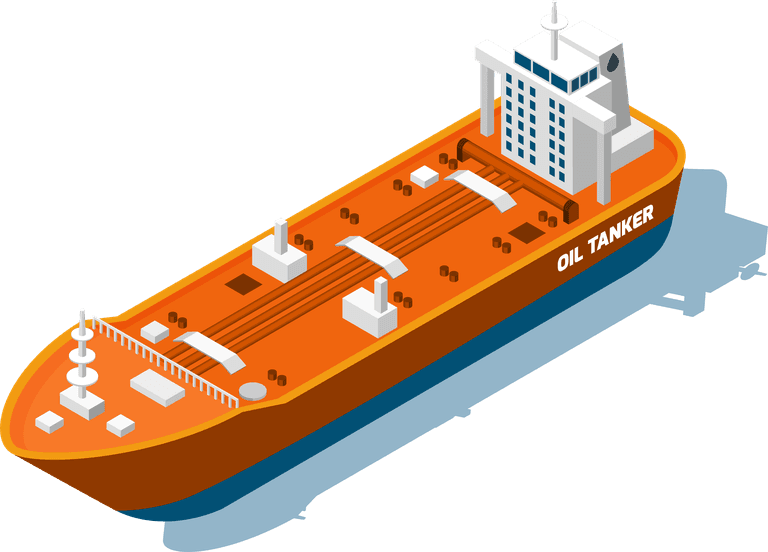 ships boats vessels isometric icon of an oil tanker for maritime logistics and transport