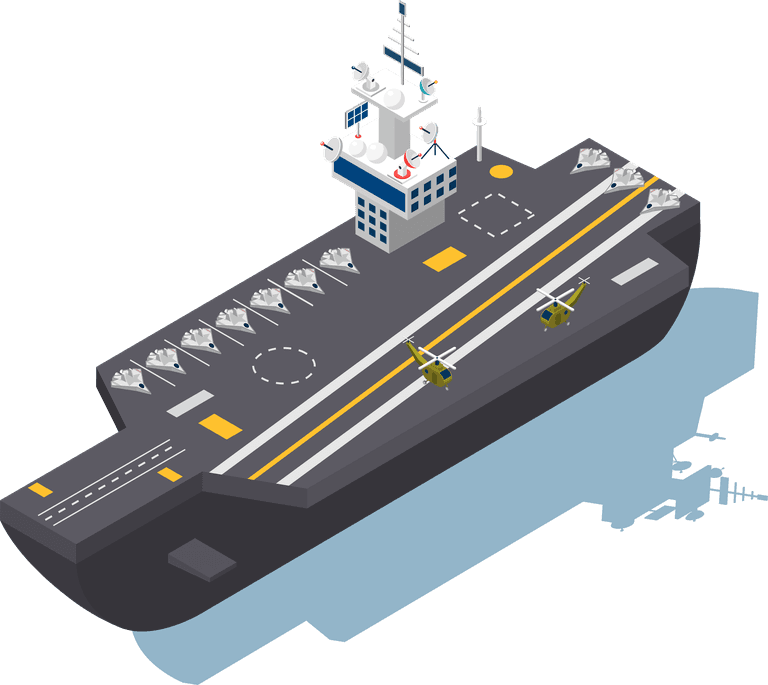 ships boats vessels isometric icon showcasing a detailed naval carrier for maritime applications