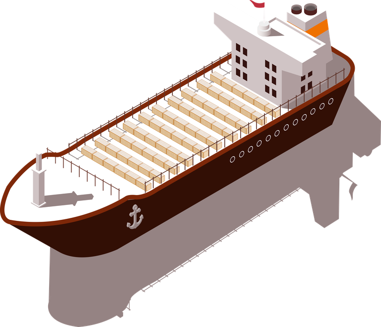 isometric ships cargo ship,container ship,boat,canoe,yacht,schooner