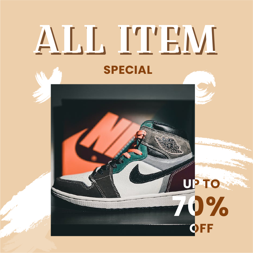 new shoes design promotion instagram post template