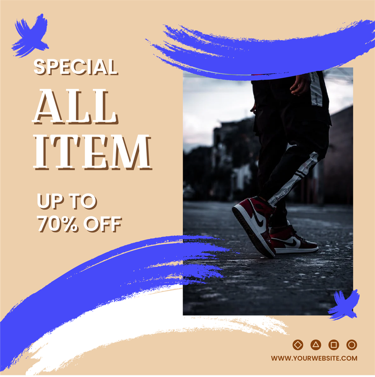 new shoes design promotion instagram post template