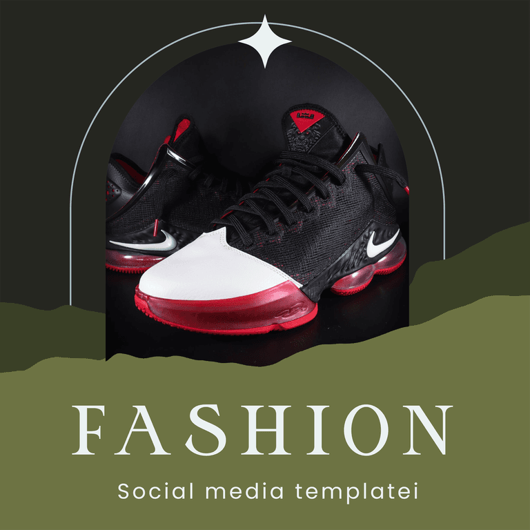 stylish sneaker showcase for social media with modern aesthetics and vibrant colors