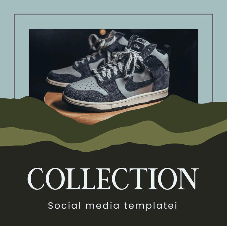 modern social media templates for showcasing sneaker collections and styles effectively