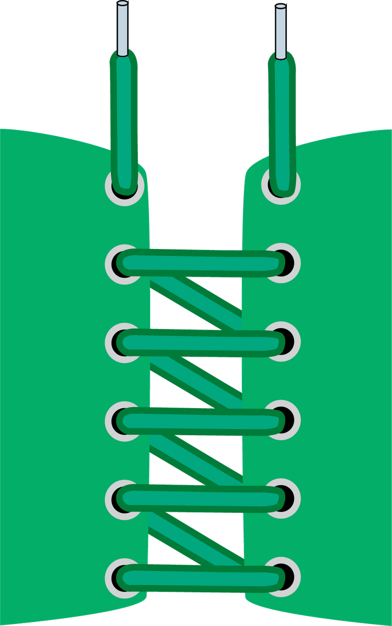 shoestring icon with different tied models