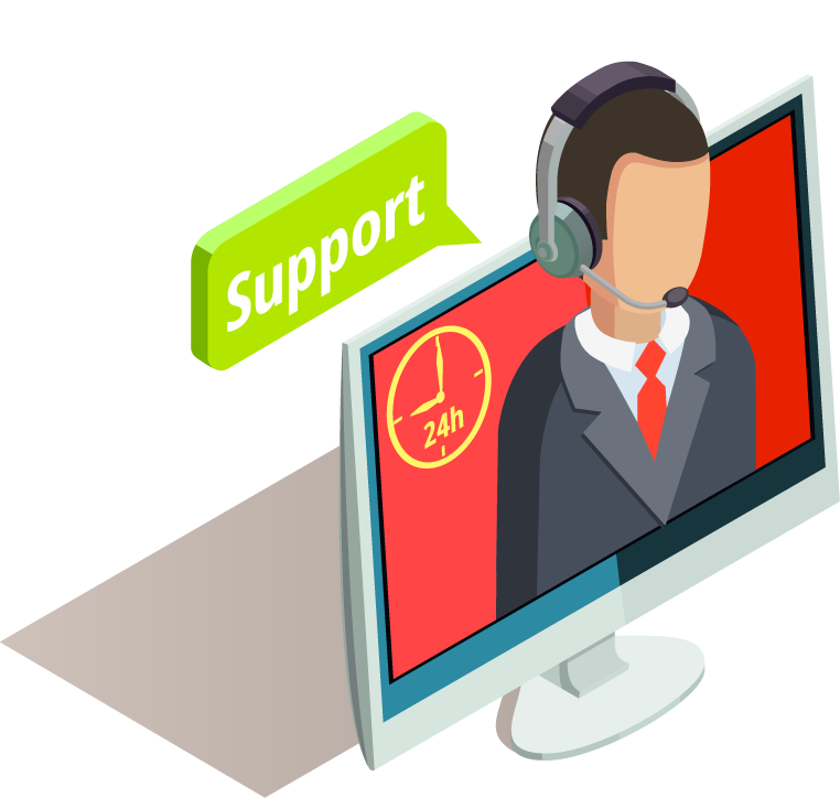 shopping e commerce isometric icons for online support and customer service solutions