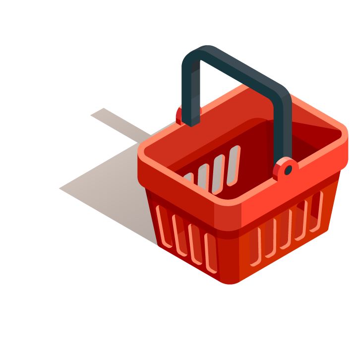 shopping e commerce isometric icons for online retail platforms and user interfaces