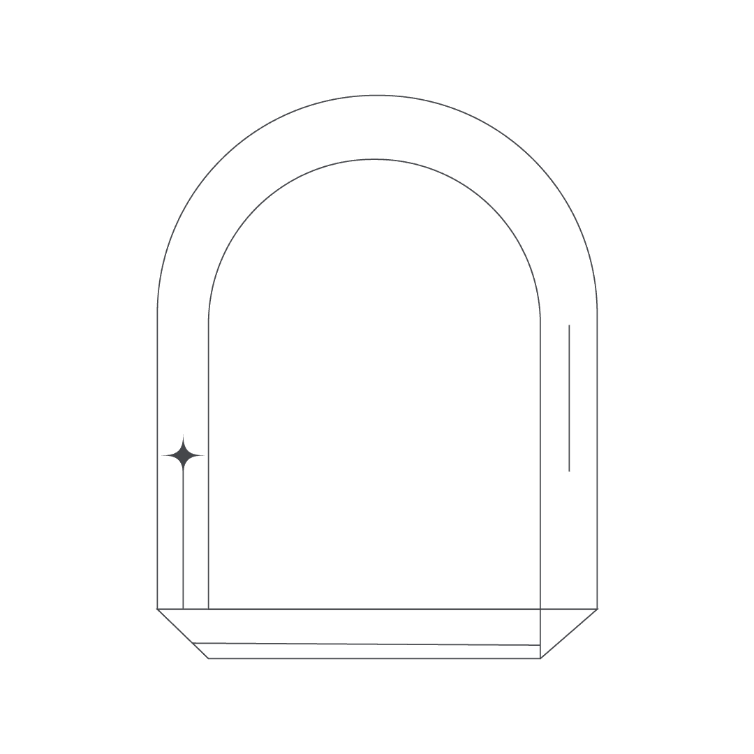 simple and stylish archway line drawing 