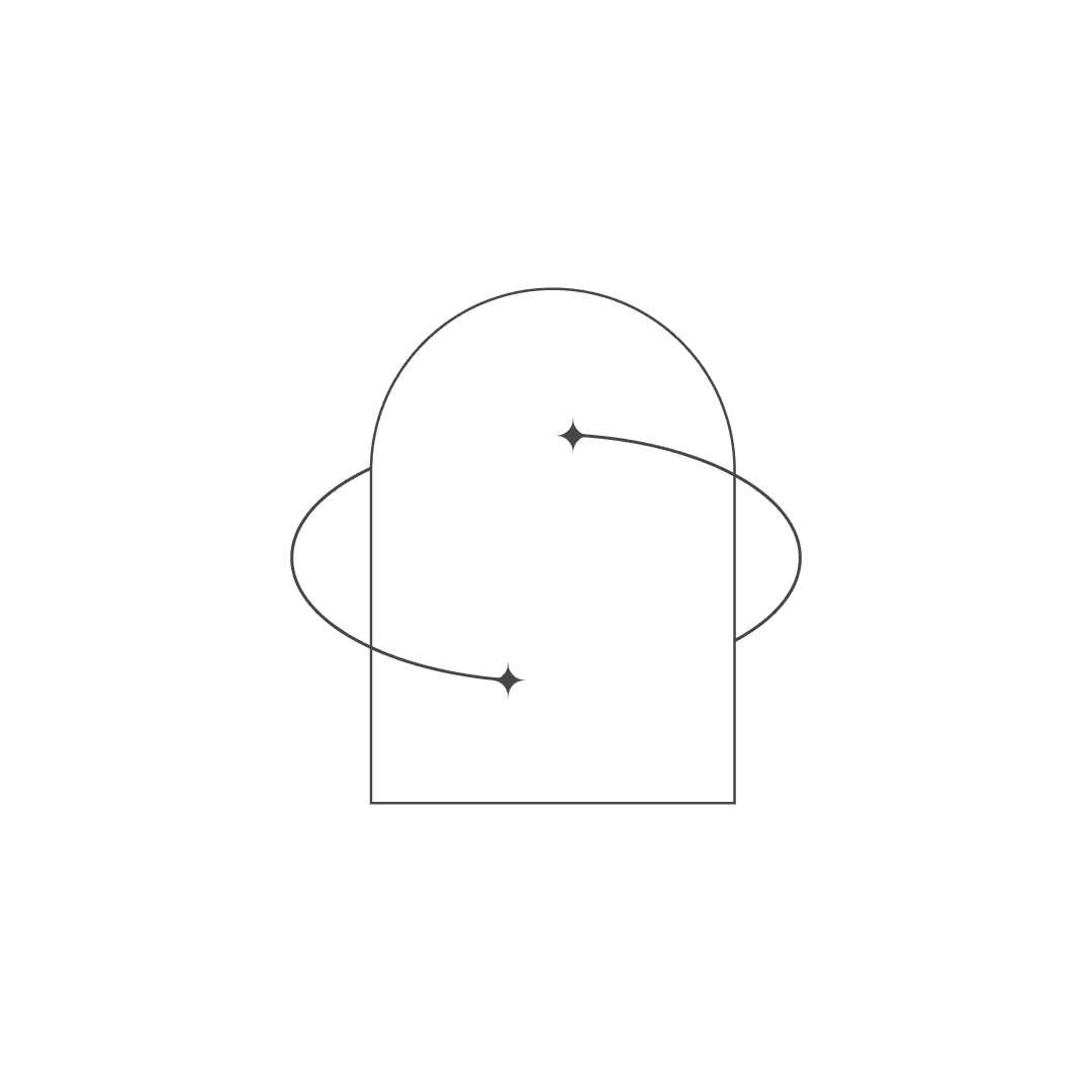 simple and stylish archway line drawing 