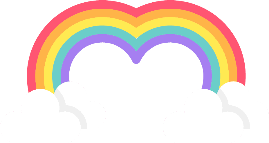 simple colorful rainbow element illustration